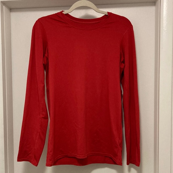 Patagonia Tops - Patagonia Daily Capiline Baselayer Red Long Sleeve Shirt